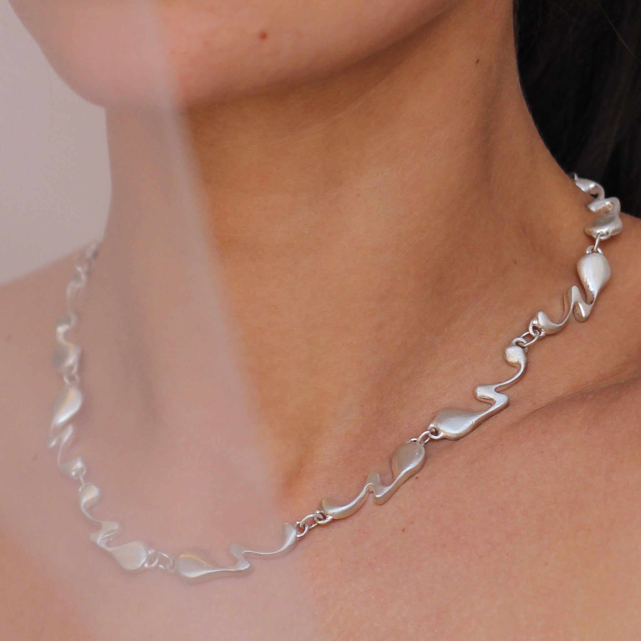 Femme Fatal Choker Cast in Sterling Silver